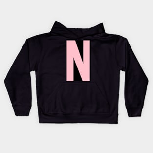 N letter Kids Hoodie